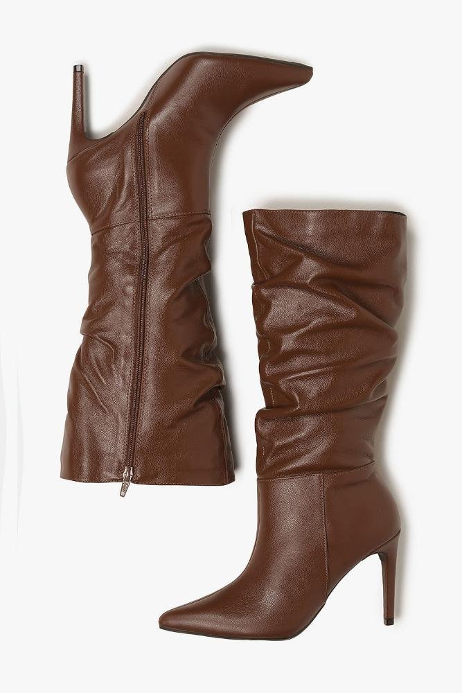 Bota Feminina Cano Alto Mundial Lunaria Café 3