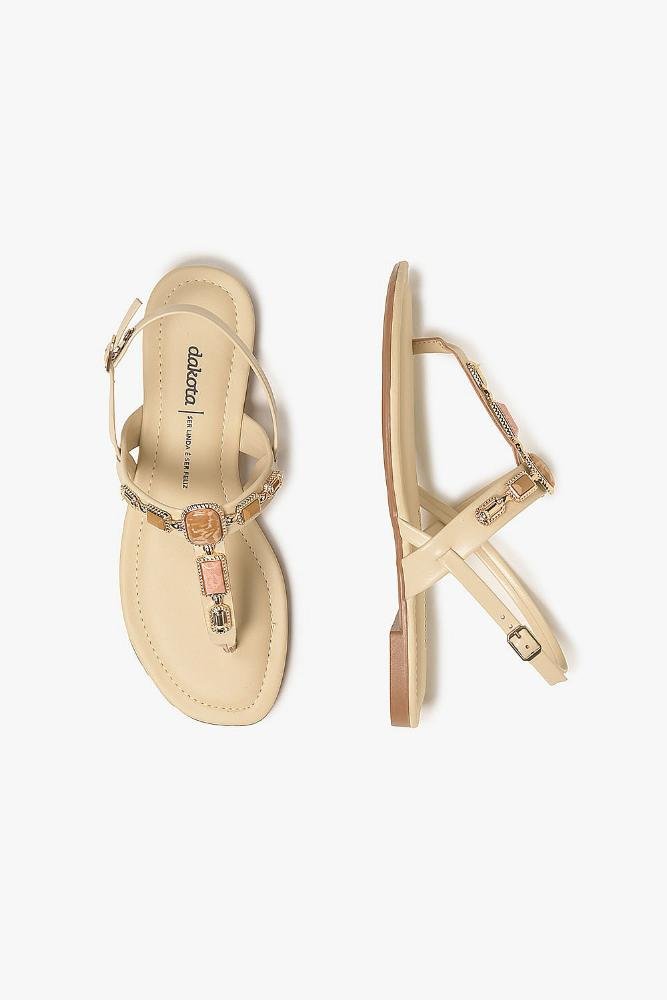 Rasteira Femimina Dakota Noelle Off White 3