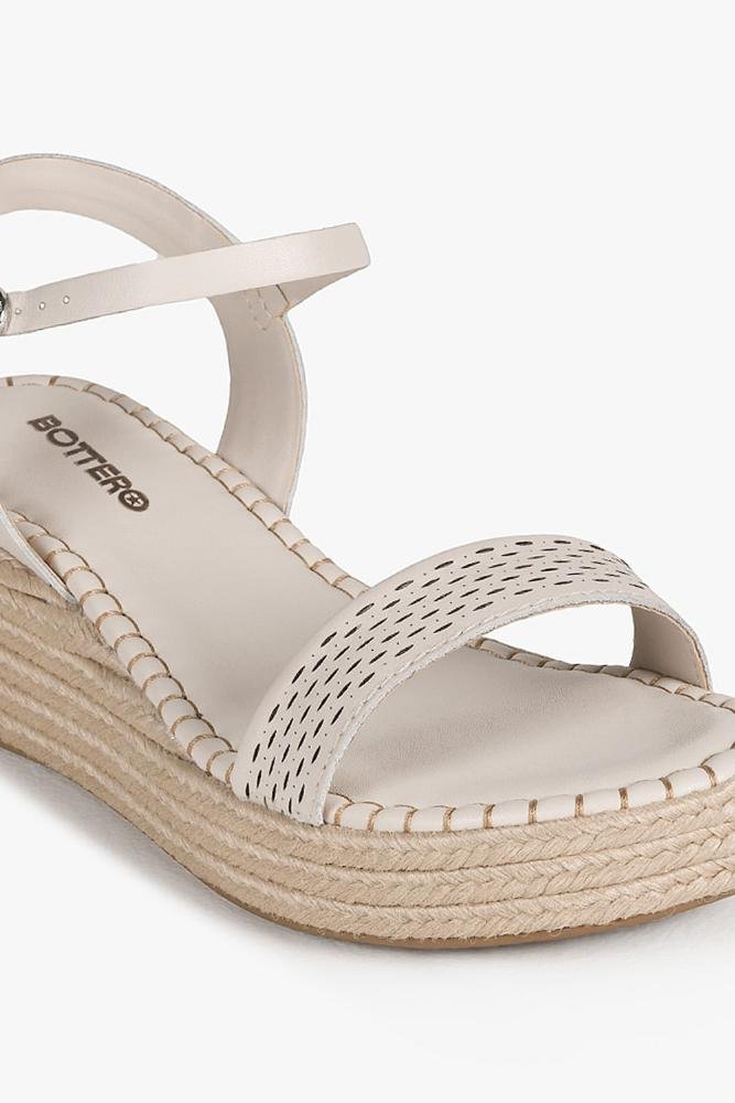 Sandália Feminina Anabela Bottero Thais Off White 2