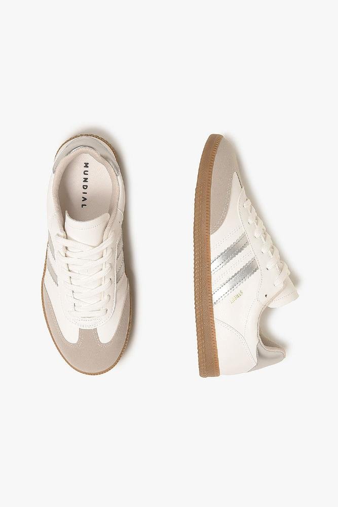 Tênis Feminino Casual Mundial Serenna Branco/Prata 3
