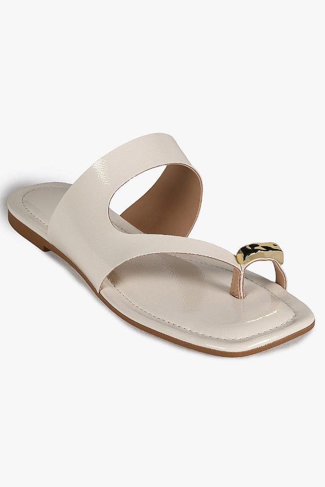 Rasteira Femimina Dakota Chily Off White 4