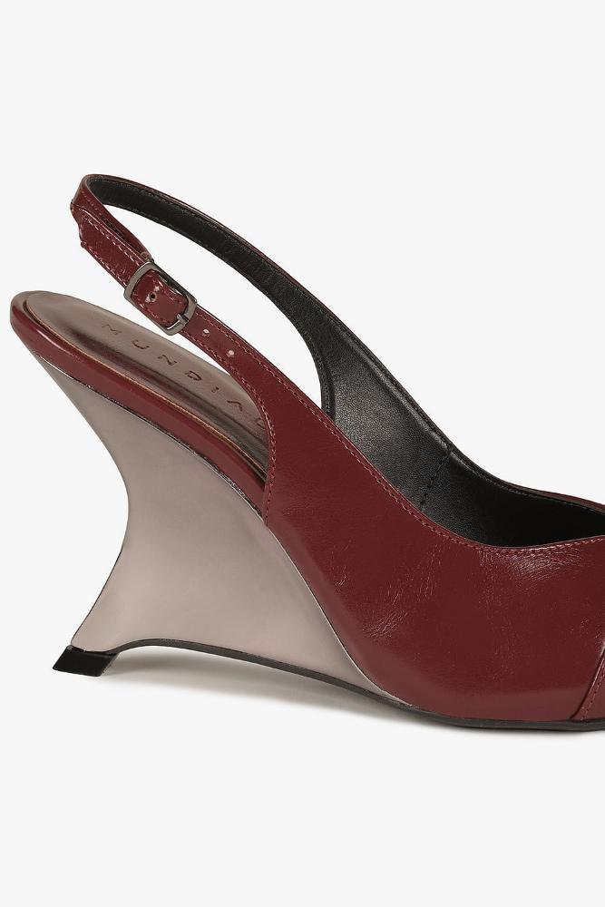 Sapato Feminino Anabela Mundial Rose Vermelho 2