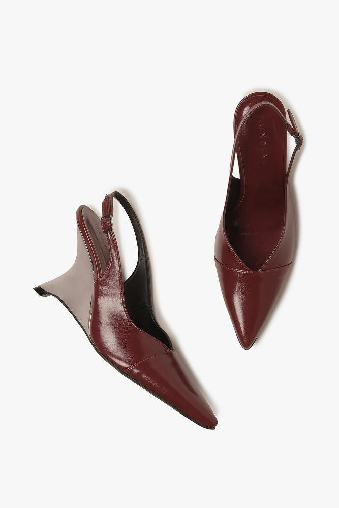 Sapato Feminino Anabela Mundial Rose Vermelho 3