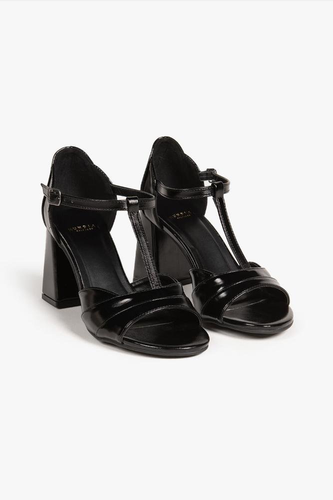 Sandália Feminina Peep Toe Mundial Amandine Preto 3