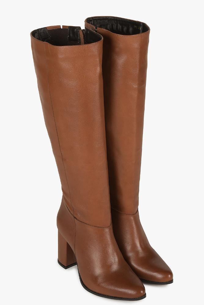 Bota Feminina Cano Alto Mundial Alita Caramelo 4