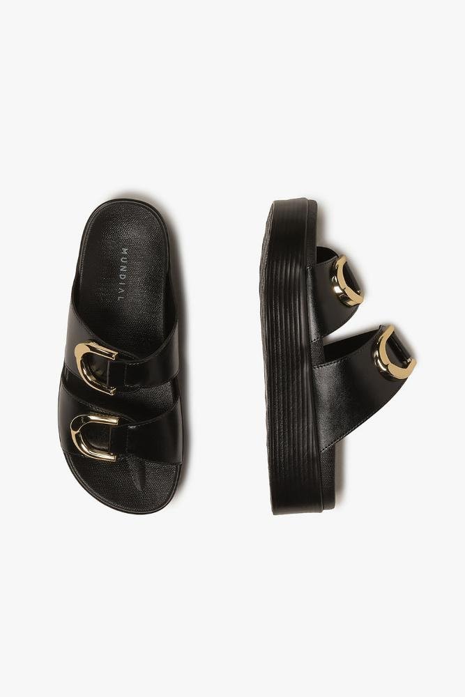 Tamanco Feminino Flatform Mundial Kailani Preto 3