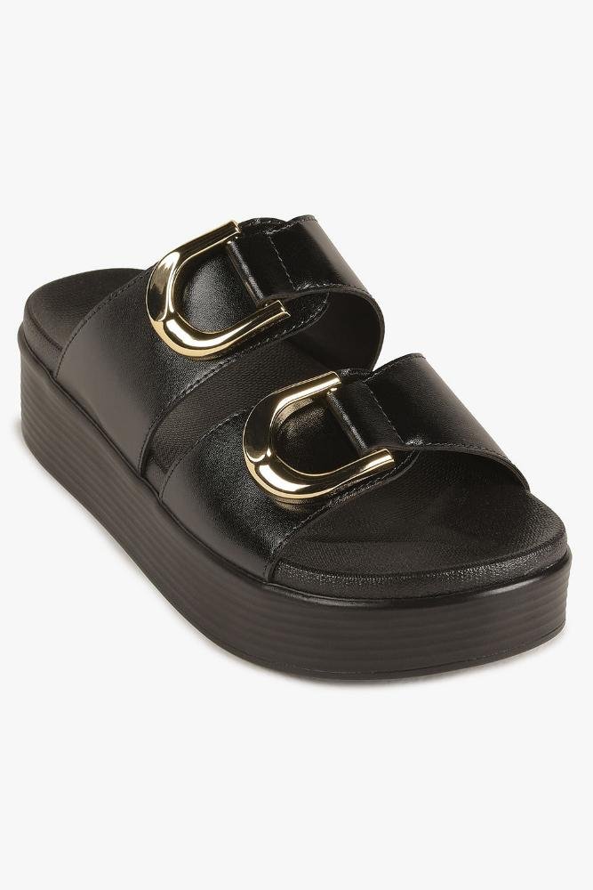 Tamanco Feminino Flatform Mundial Kailani Preto 4