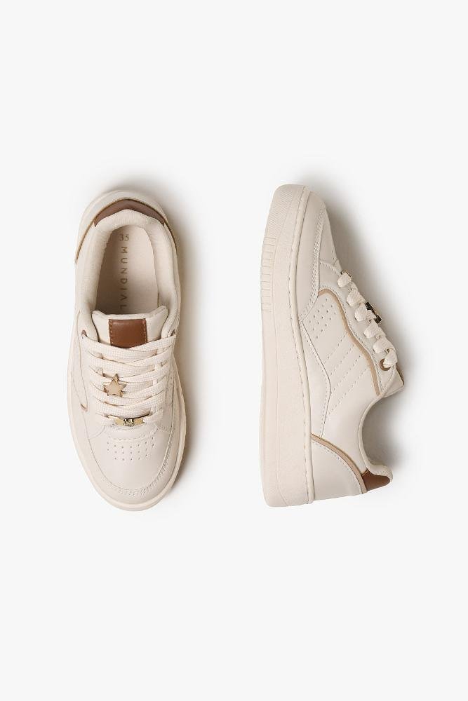 Tênis Feminino Plataforma Mundial Claudineia Off White 3