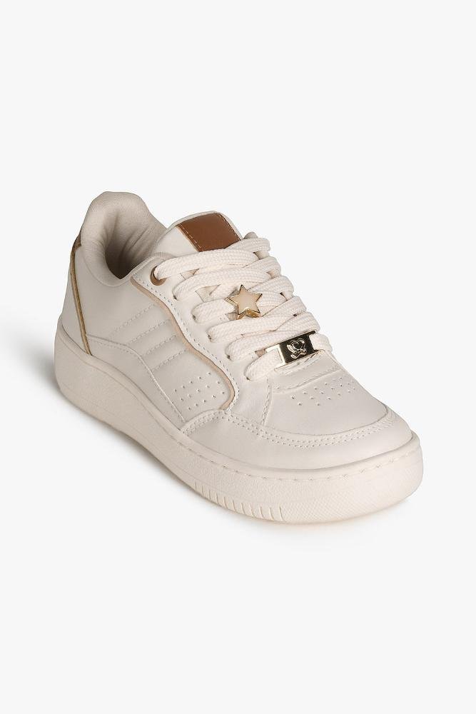 Tênis Feminino Plataforma Mundial Claudineia Off White 4