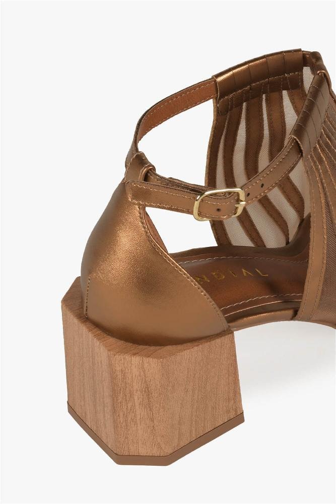 Sandália Feminina Mundial Alya Bronze 2