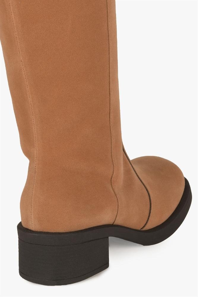 Bota Feminina Cano Alto Mundial Adda Caramelo 2