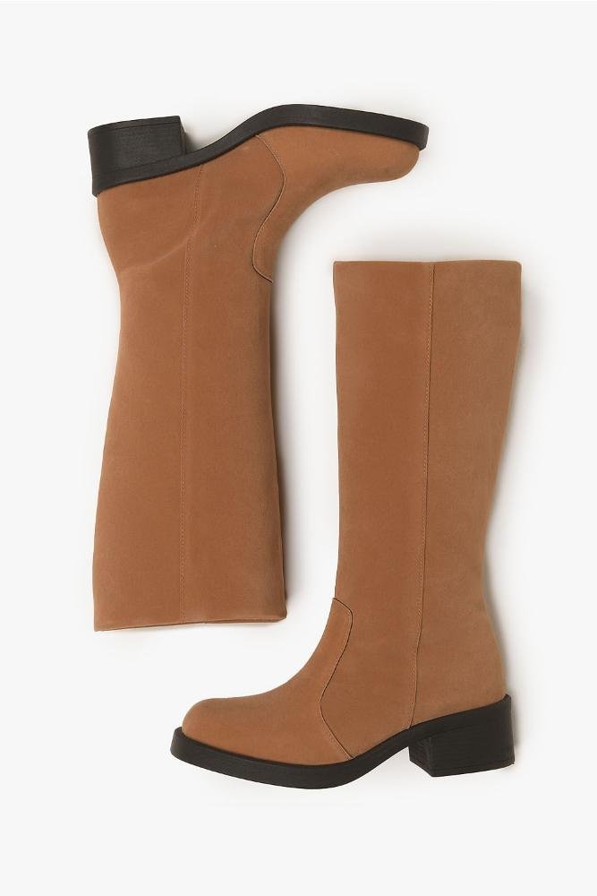 Bota Feminina Cano Alto Mundial Adda Caramelo 3