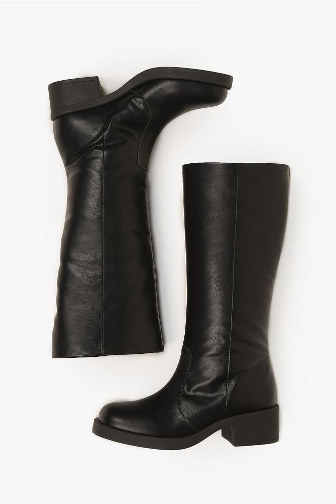 Bota Feminina Cano Alto Mundial Adda Preto 3