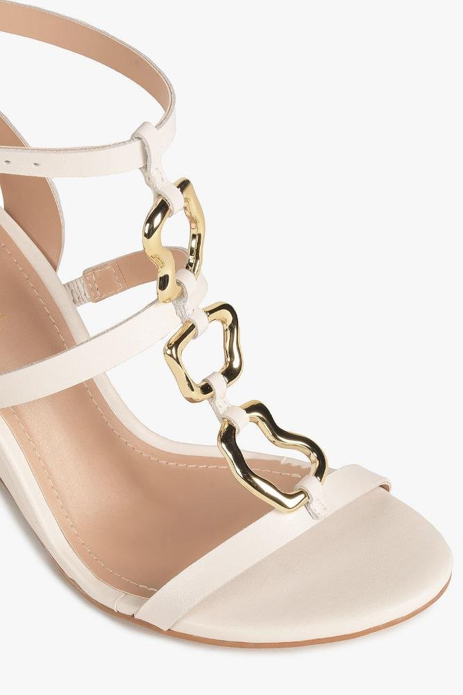 Sandália Feminina Anabela Mundial Cassidy Off White 2