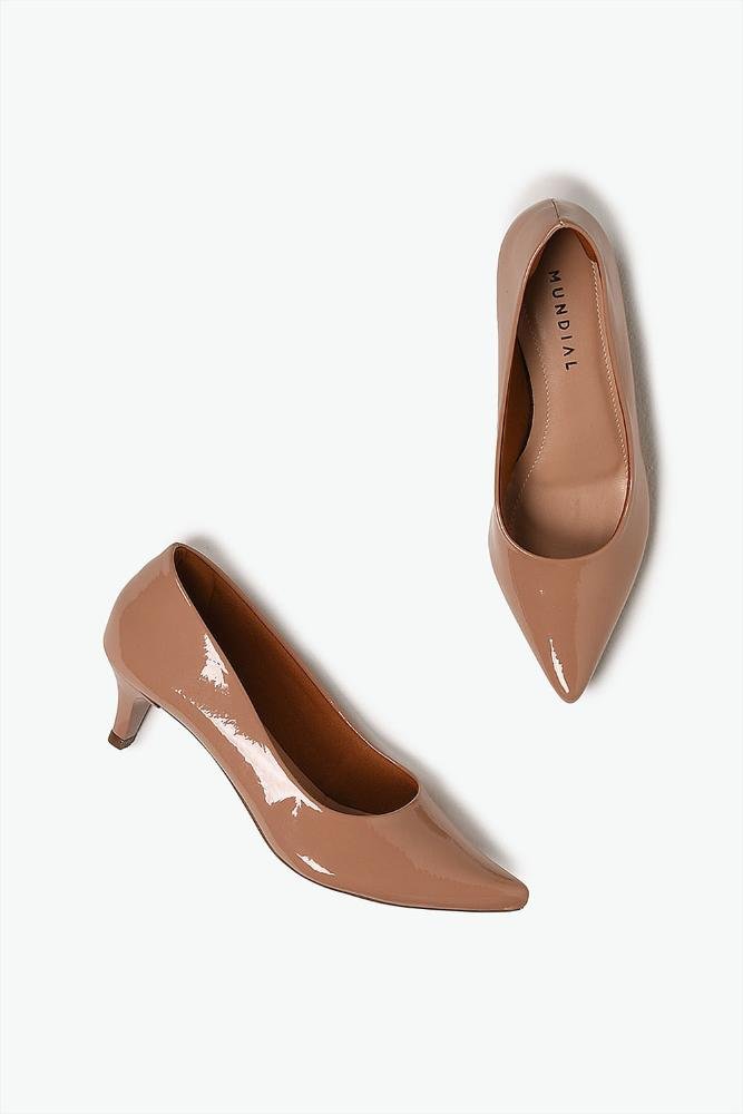 Scarpin Feminino Salto Médio Mundial Acley Marrom 3