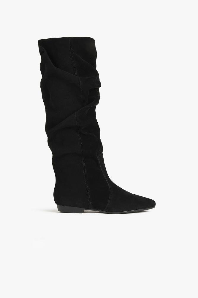 Bota Camurça Feminina Slouch Mundial Lilian