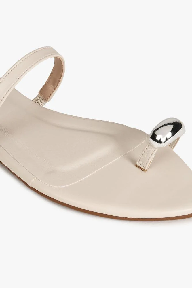 Rasteira Feminina Mundial Marissol Off White 3