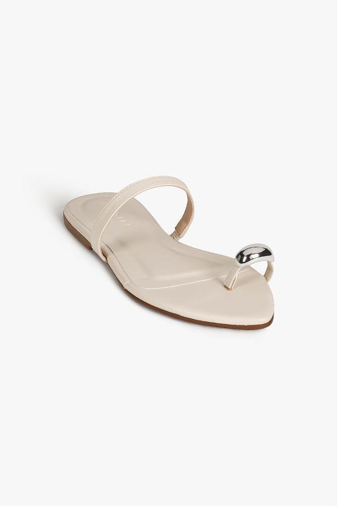 Rasteira Feminina Mundial Marissol Off White 8