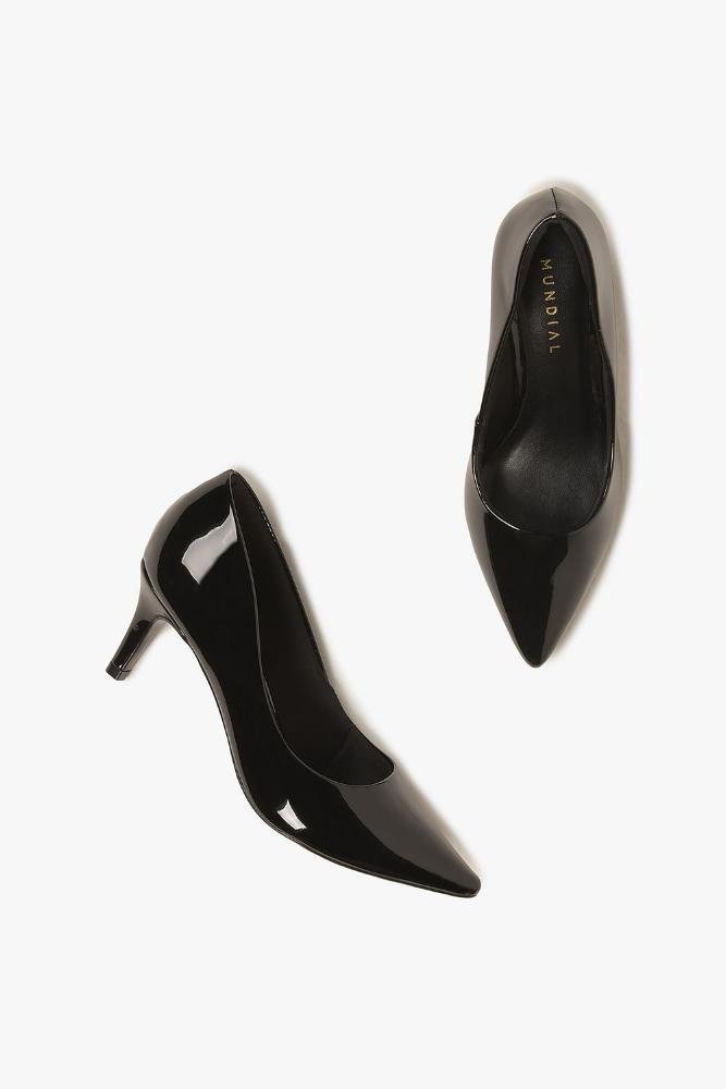 Scarpin Feminino Salto Baixo Mundial Guadalupe Preto 3