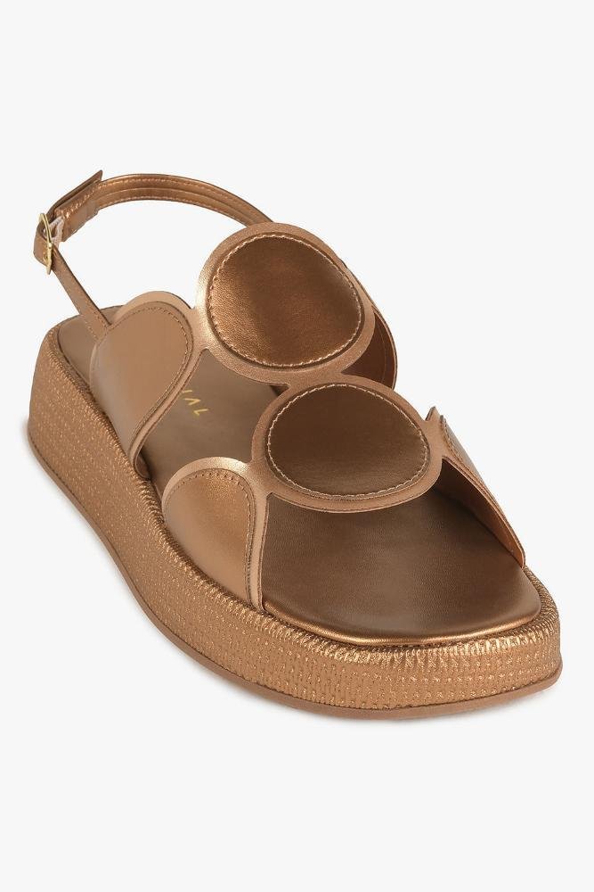 Sandália Feminina Flatform Mundial Molly Bronze 4