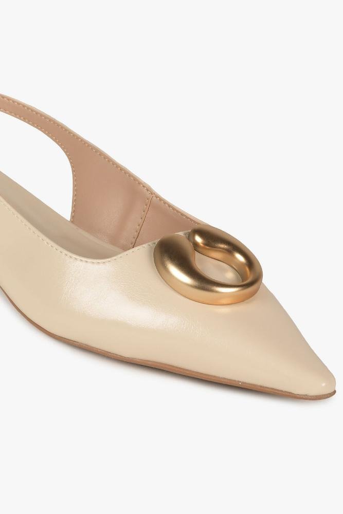 Sapatilha Feminina Slingback Mundial Eda Off White 2