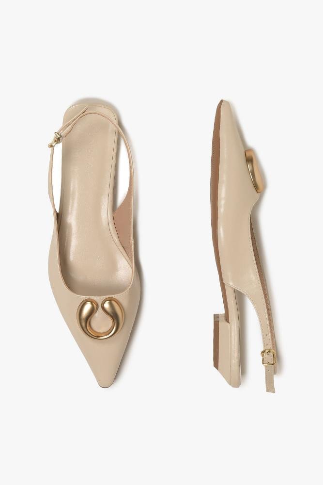 Sapatilha Feminina Slingback Mundial Eda Off White 3