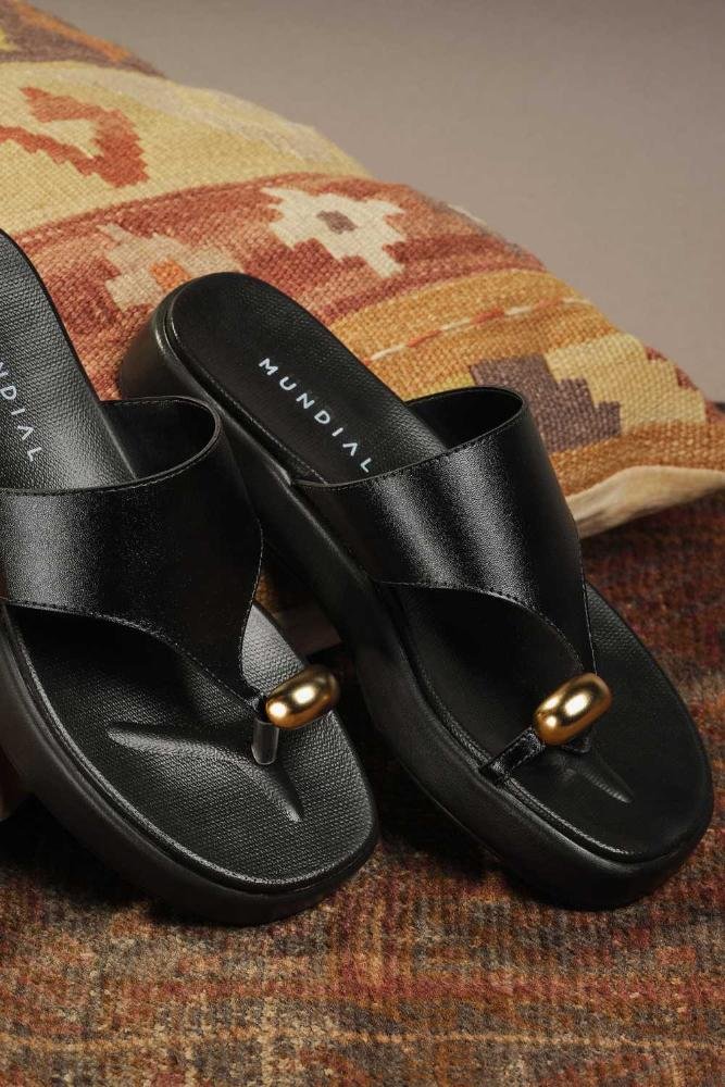Sandália Feminina Flatform Mundial Alejandra Preto 2