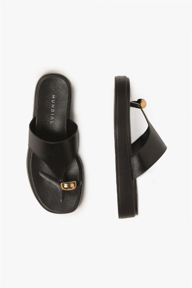 Sandália Feminina Flatform Mundial Alejandra Preto 4
