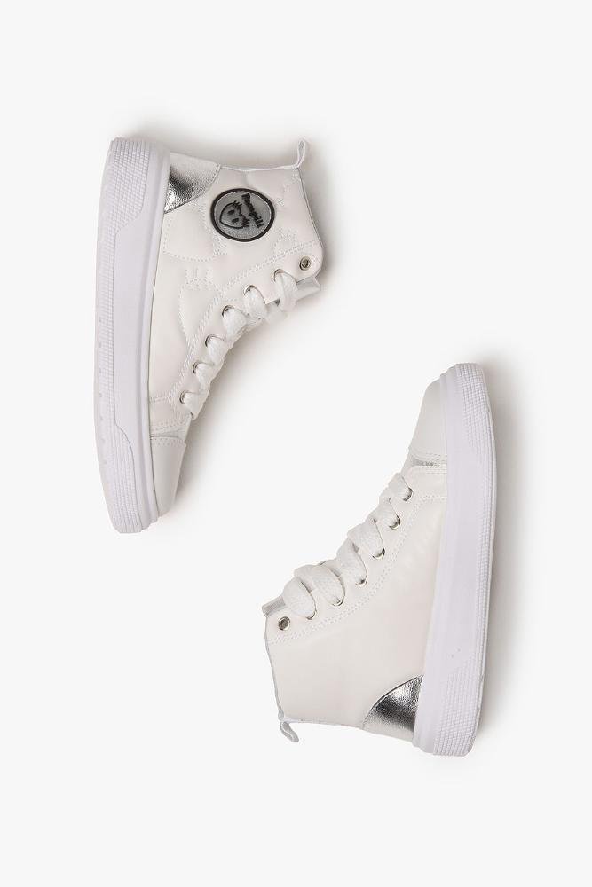 Tênis Infantil Cano Alto Pampili Heart Branco 6