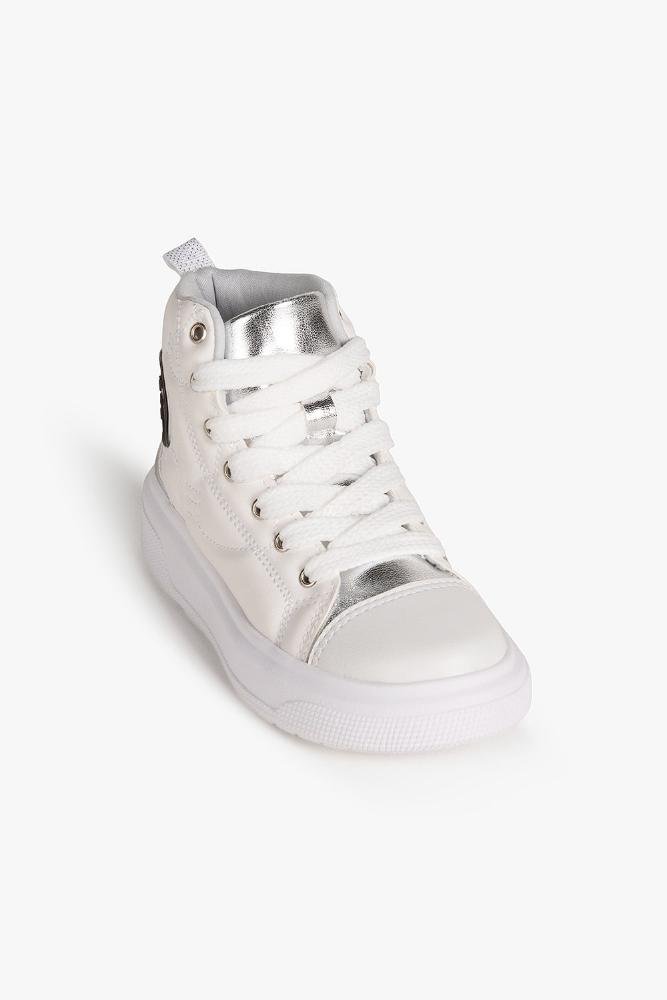 Tênis Infantil Cano Alto Pampili Heart Branco 7