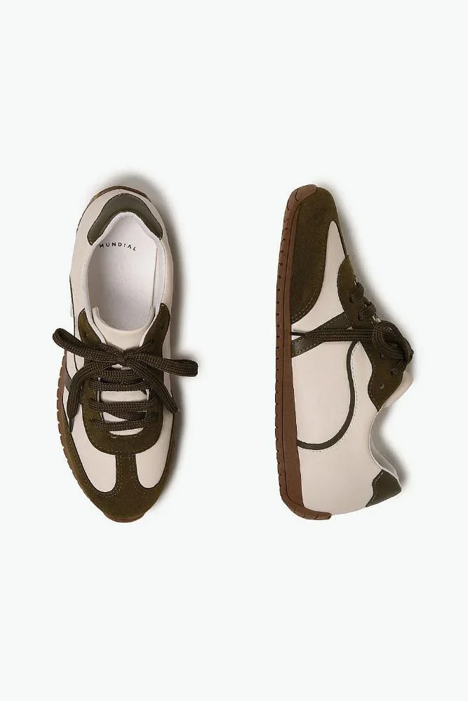 Tênis Feminino Casual Mundial Lorenza Off White/Verde 3