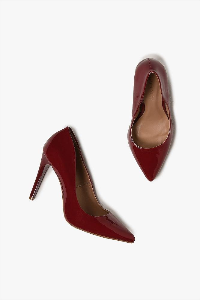 Scarpin Feminino Salto Alto Mundial Jayne Vermelho 3