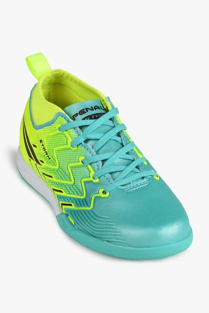Chuteira Futsal Penalty Storm Y-3 Azul/Verde 4