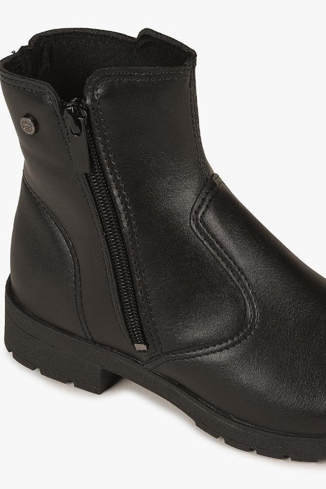Bota Infantil Coturno Pink Cats Leide Preto 2