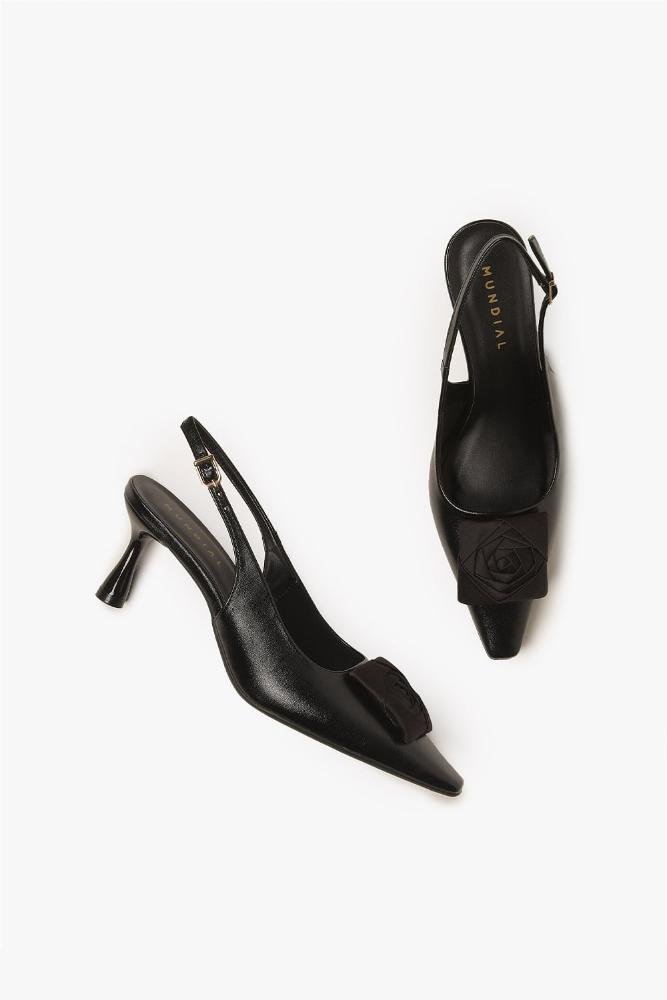 Scarpin Feminino Slingback Mundial Sarah Preto 3