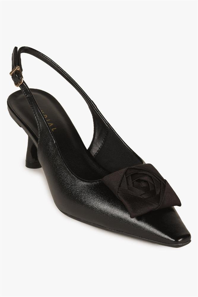 Scarpin Feminino Slingback Mundial Sarah Preto 4