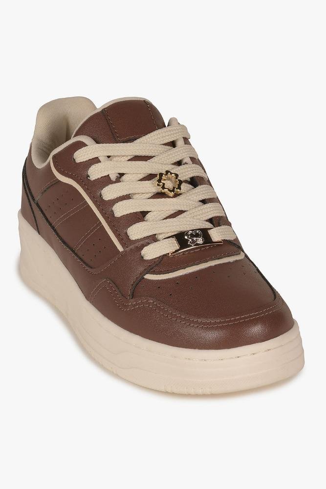 Tênis Feminino Casual Mundial Zyke Café 4