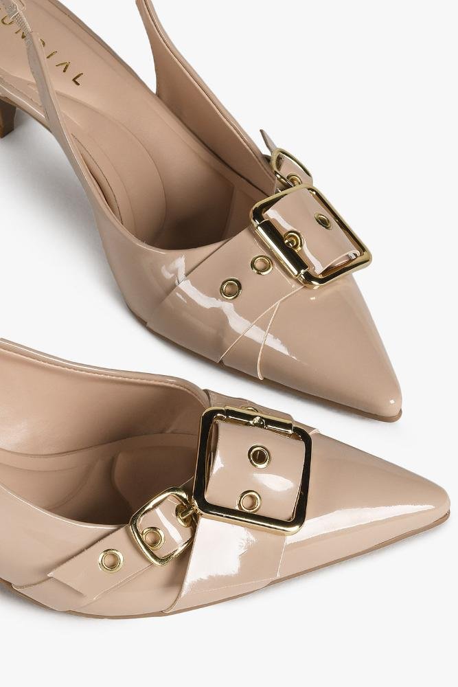 Scarpin Feminino Slingback Mundial Zama Bege 2
