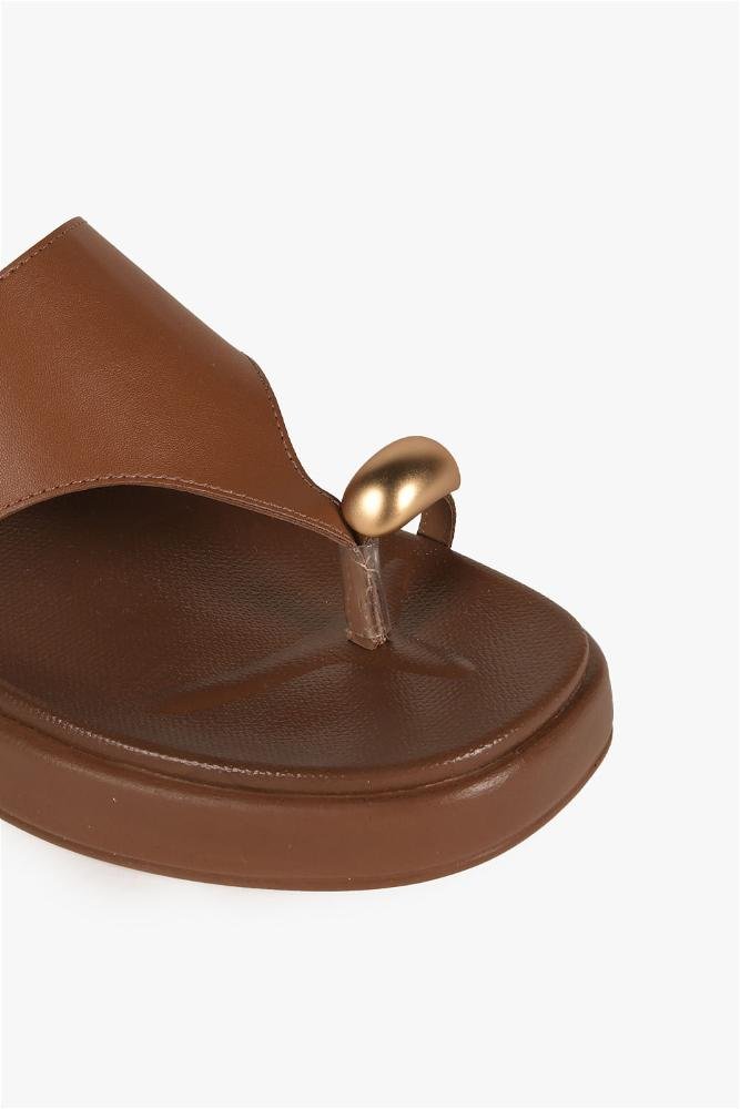 Sandália Feminina Flatform Mundial Alejandra Marrom 2