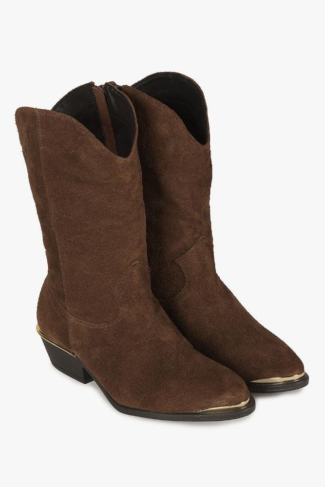 Bota Feminina Cano Médio Mundial Sigrid Café 4