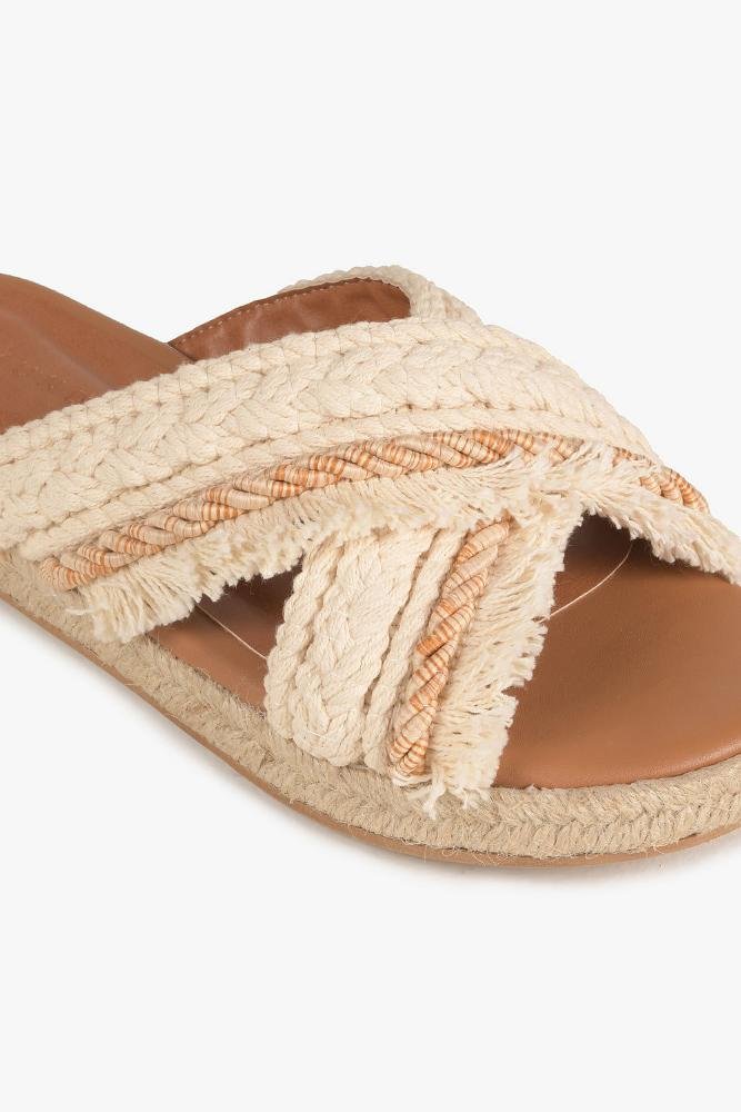 Tamanco Feminino Flatform Mundial Pilar Bege 3