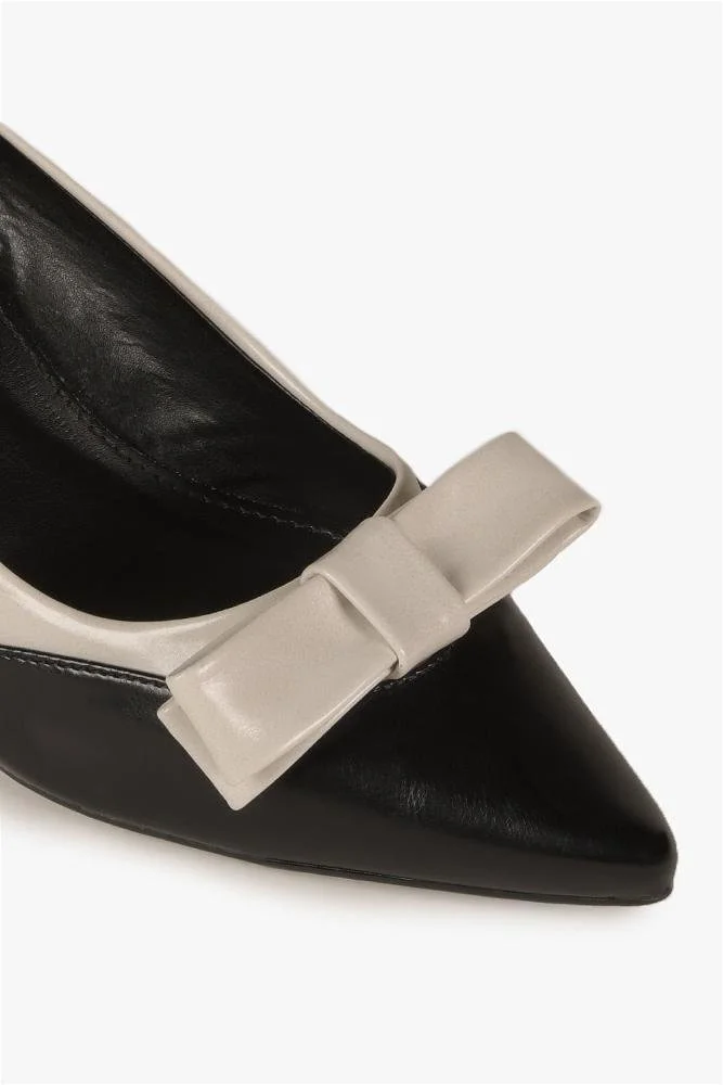 Sapato Feminino Mundial Jamilie Off White/Preto 2