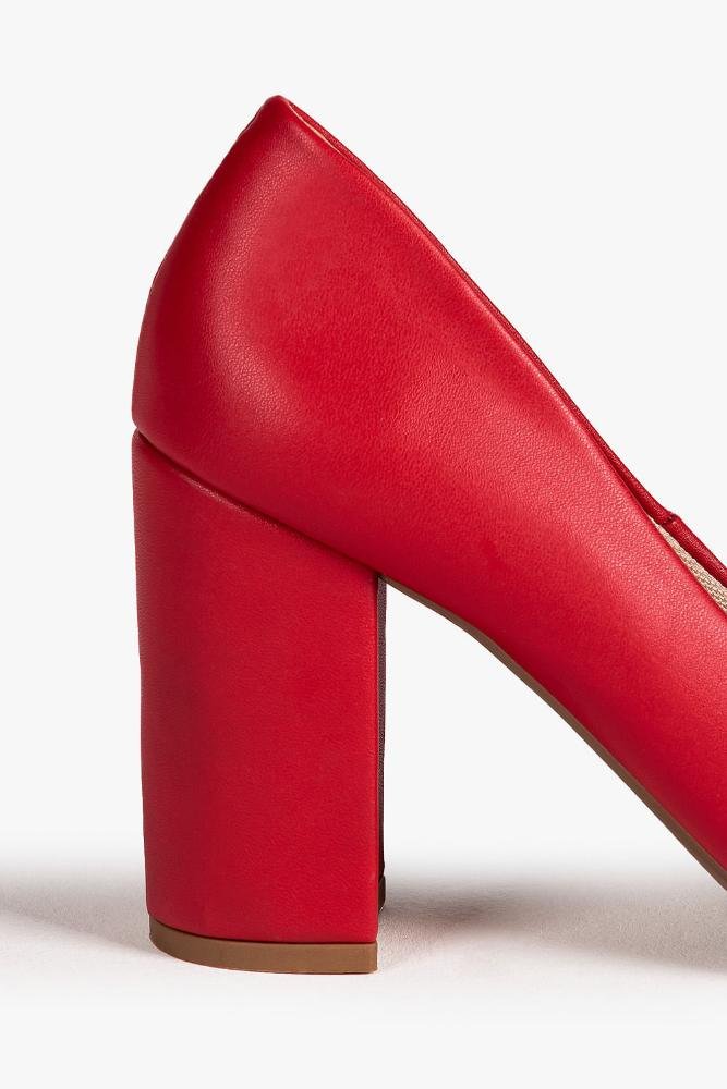 Sapato Feminino Salto Alto Mundial Damiana Vermelho 2