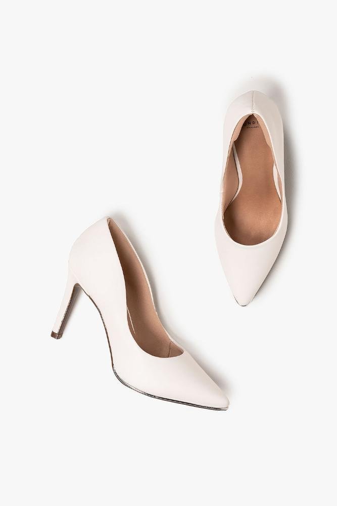Scarpin Feminino Salto Alto Mundial Negry Branco 4