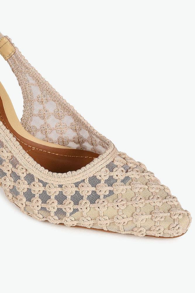 Scarpin Feminino Slingback Mundial Helaine Off White 2