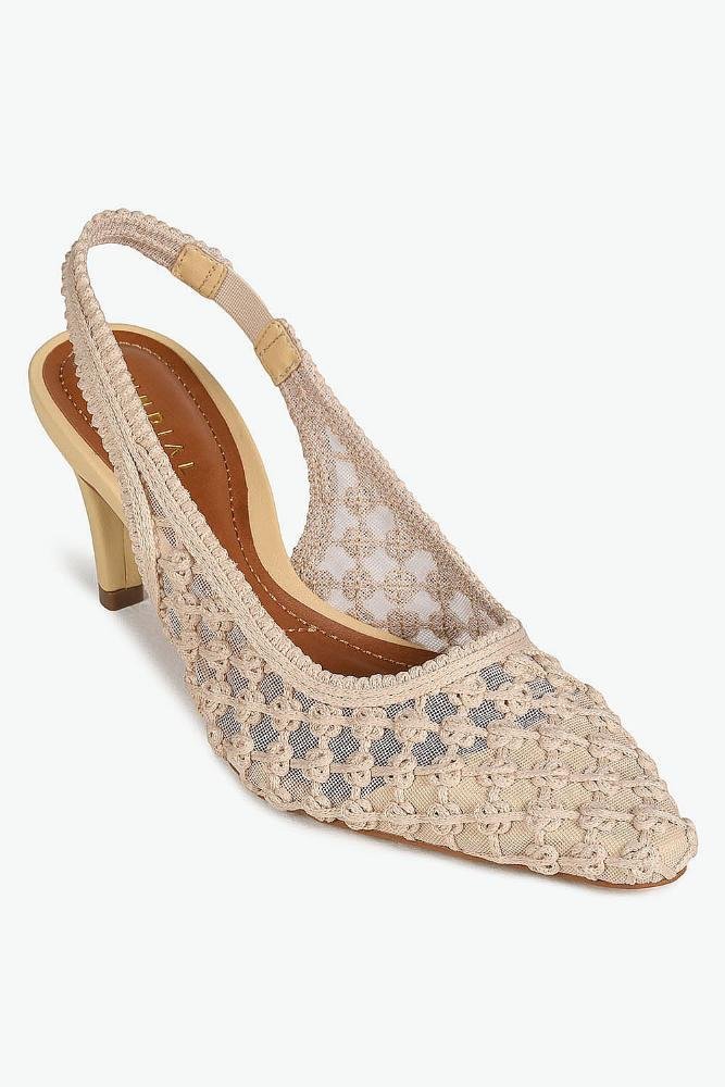 Scarpin Feminino Slingback Mundial Helaine Off White 4