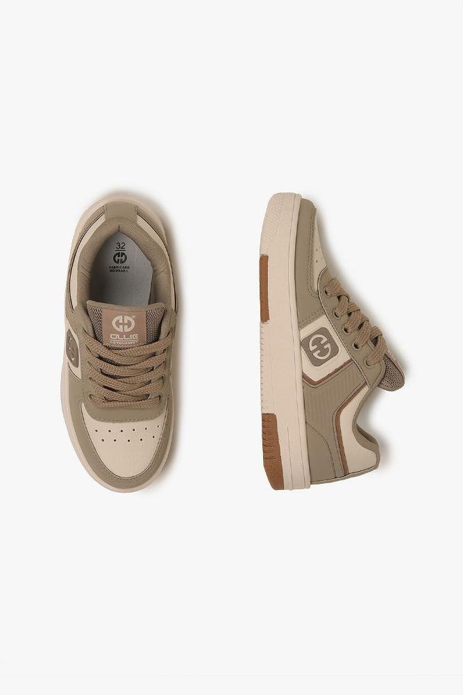 Tênis Infantil Ollie Promax 3 Taupe 3