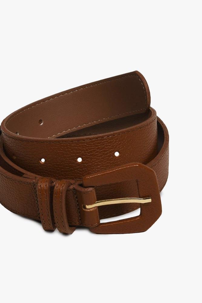 Cinto Feminino Passional Stylo De Couro Attre Caramelo 2