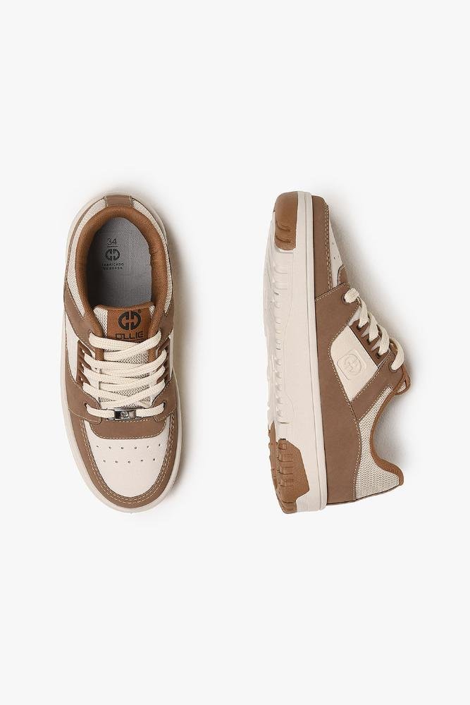 Tênis Infantil Ollie Rocky Caramelo/Off white 3