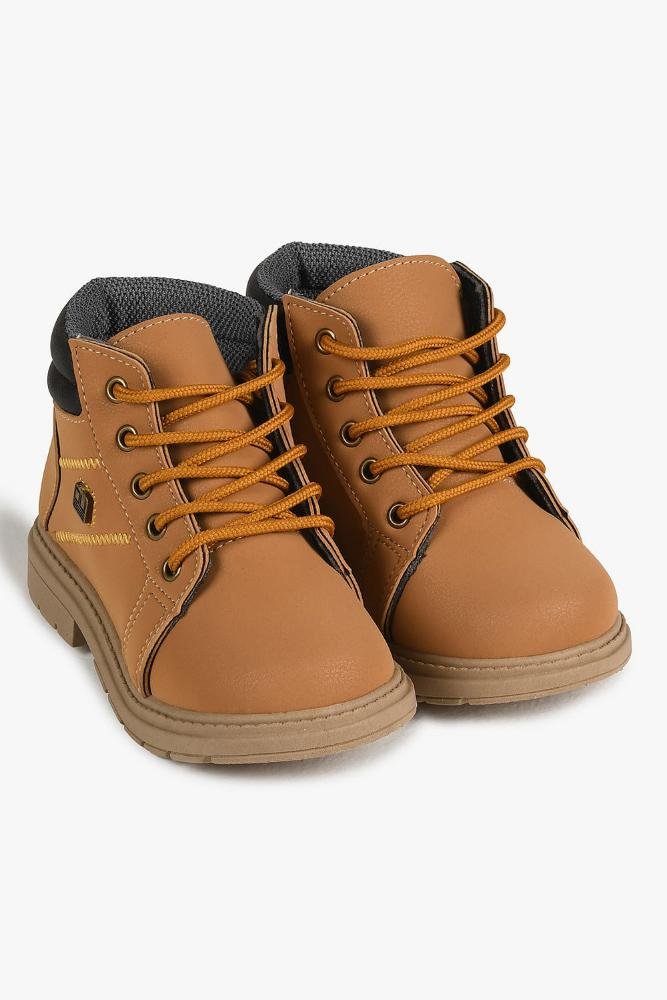 Bota Coturno Infantil Cano Curto Ortobaby Dirk Caramelo 4